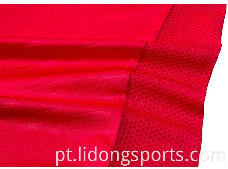 Compras on -line personalizadas camisa de futebol infantil esportivo uniforme de malha de malha de futebol camisa para homens
